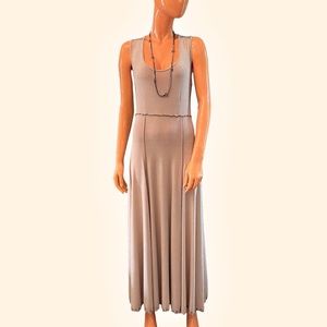 TAPEMEASURE 90s Slinky Tank Slip Shift Maxi Dress